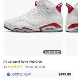 Air Jordan 6 Retro "Red Oreo"