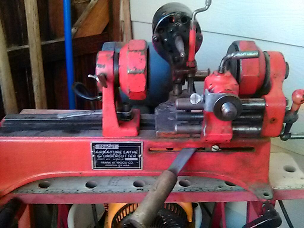 Vintage Tru Cut Armature Lathe and Under Cutter