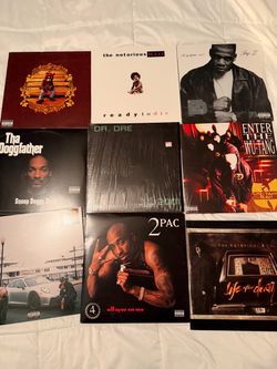 Classic Hip-Hop Vinyl Record Collection (8 Albums)