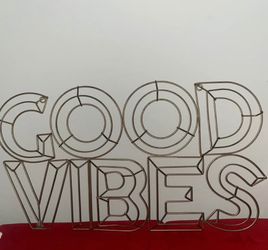 Metal sign GOOD VIBES
