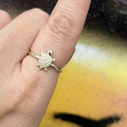 14k Turtle Ring 