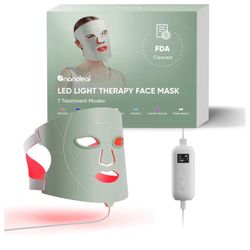 Nanoleaf FDA-Cleared LED Face Mask with 7 Light Therapy Modes - Professional Red, Blue & NIR Light Treatment Device for Wrinkles, Acne & Skin Rejuvena