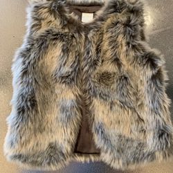 FUR VEST FAUX 2T