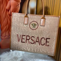 Versace Large Tote Bag with Initials