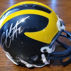 CHARLES WOODSON SIGNED MINI HELMET!
