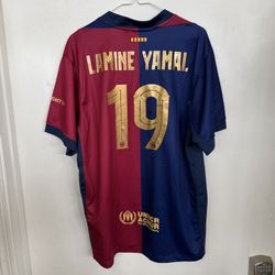 #19 Lamine Yamal Barcelona FC Soccer Jersey - Size 2XL