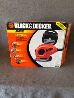Black & Decker Mouse Sander Polisher MS500K w/ Case, Accessories, Manual & Original Box