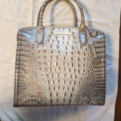 BRAHMIN Snakeskin Purse - BEIGE 