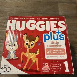 Huggies Little Snugglers Plus Diapers Size 1 (192 ct) Disney 100 Limited Edition