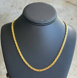 Jewelry 14k solid yellow gold Viking Cuban necklace chain 20.50" 4.00mm width