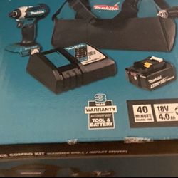 Makita 18-Volt LXT Lithium-Ion Brushless Cordless Hammer Drill and Impact Driver Combo Kit