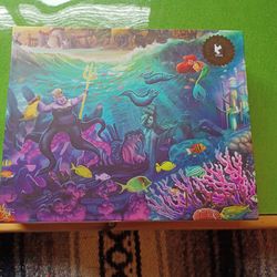 DISNEY 1000 PIECE THOMAS KINKADE LITTLE MERMAID PUZZLE