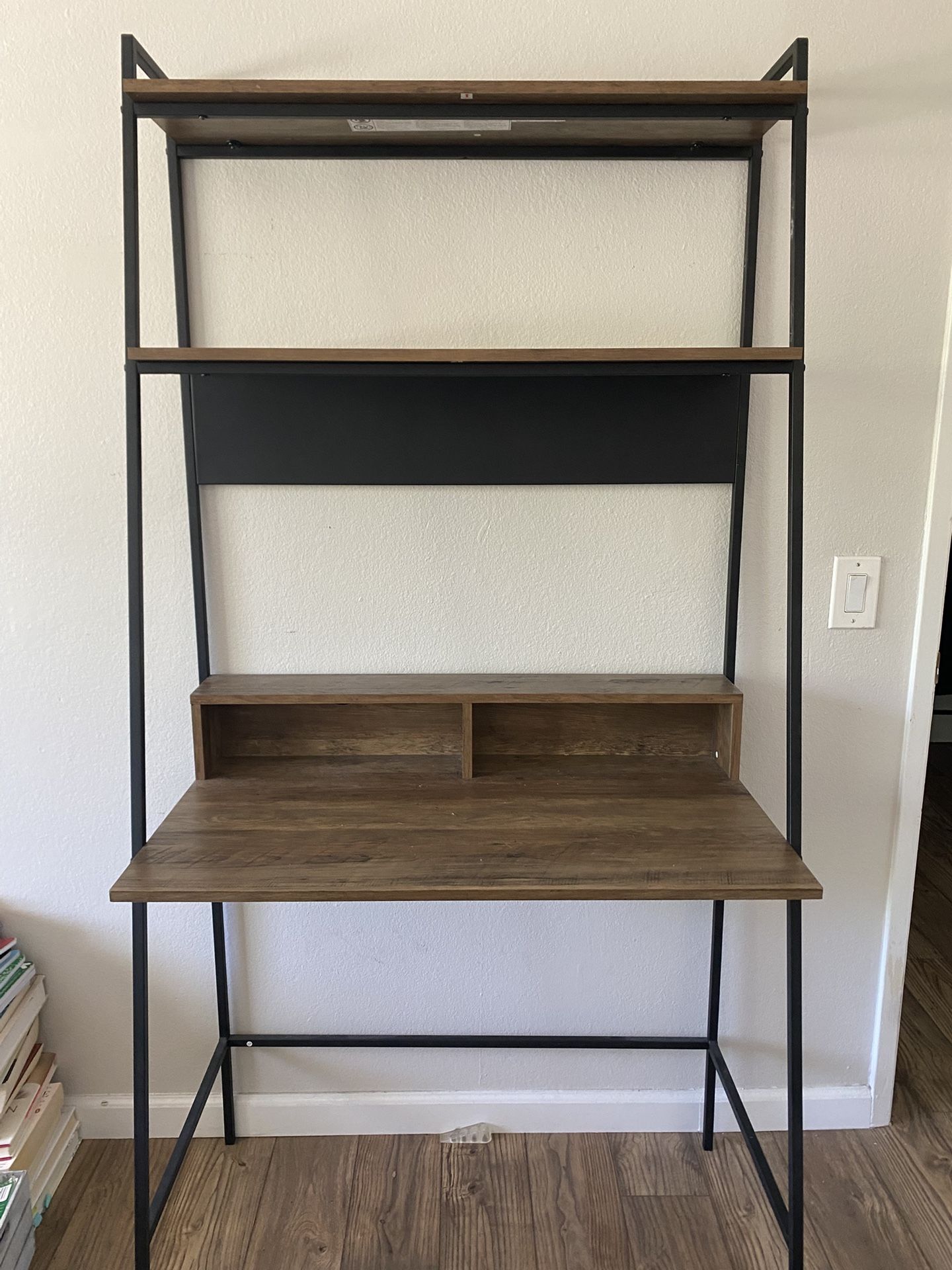 Ladder Desk + Bookshelf