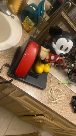 Vintage Mickey Mouse Phone Collectible 