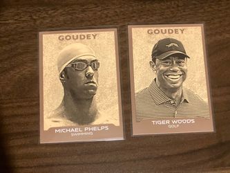 2026 Goudey Michael Phelps & Tiger Woods Trading Cards