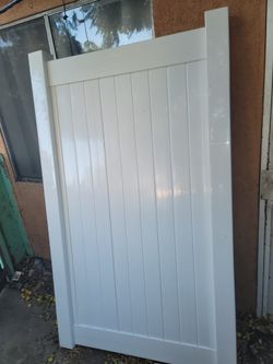 White Vinyl Gate New