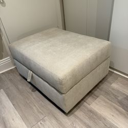 Living Spaces Bonaterra Sand Storage Ottoman