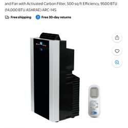 Powerful 14,000 BTU Portable Heater/AC/Humidifier