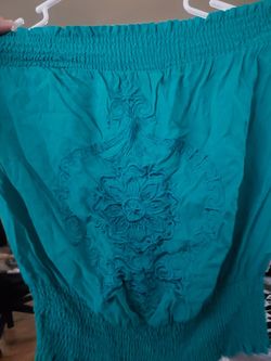 Teal tubetop