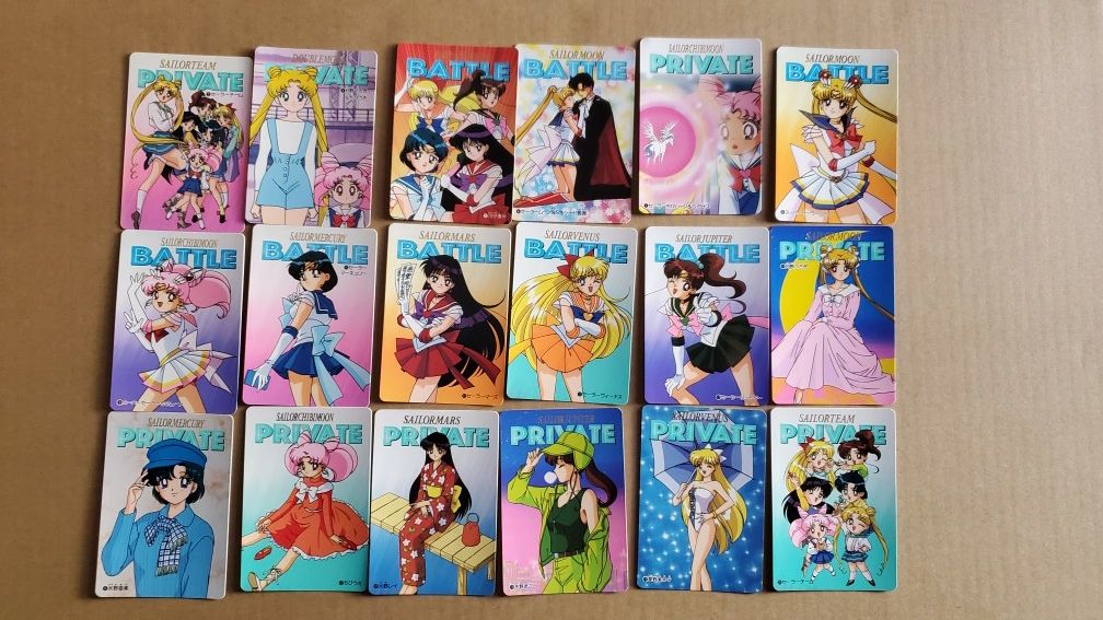 Sailor Moon Bandai Vintage Cards