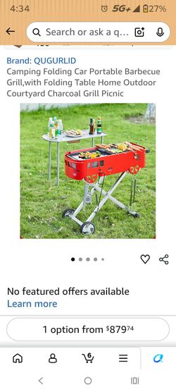 Star wide charcoal grill with foldable legs