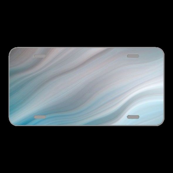 License Plate Novelty Car Front Wave Form Texture Background Pattern