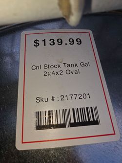 Oval Stock Tank 2x4x2