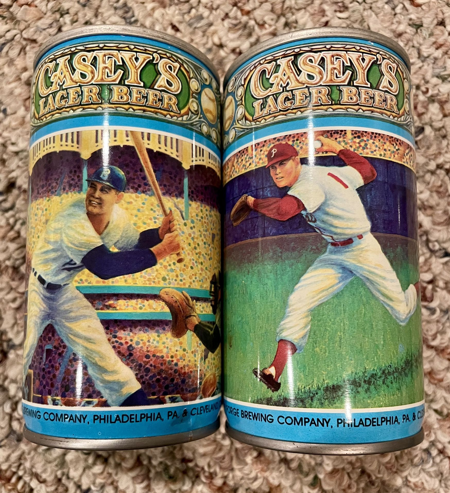 Vintage Casey’s Lager Beer Cans