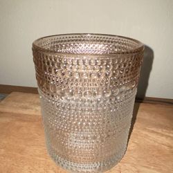 Etched Glass Vase