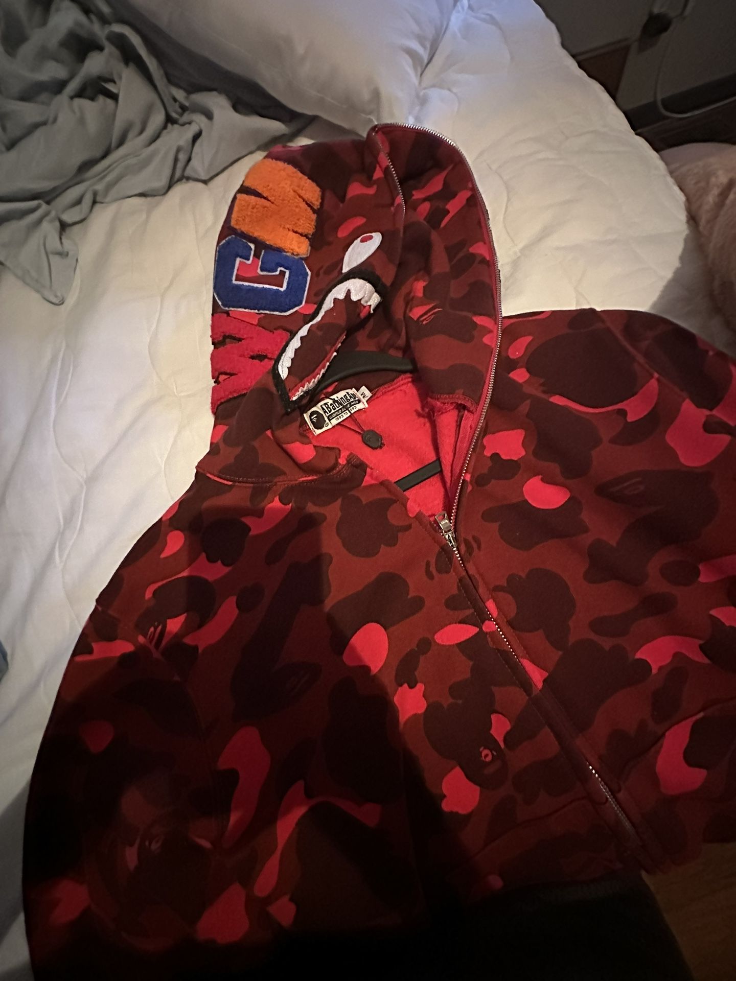 Red bape hoodie