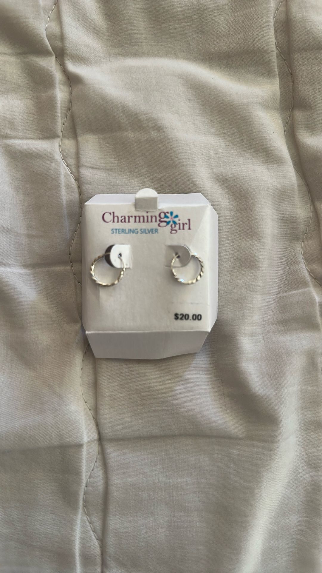 Small New Silver Hoop Earrings