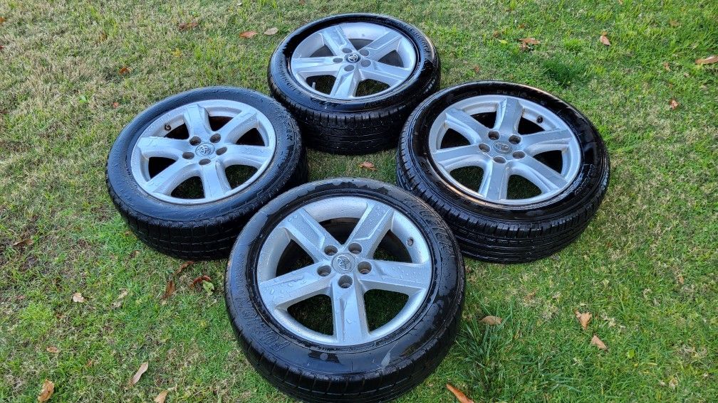 17 Inch Toyota Camry Rims And Tires, 215/55/17, Oem Wheels. Rines 5x114.3mm