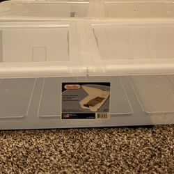 2 Wheeled Underbed Storage (clear)