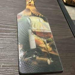 Wine Themed Glass Cutting Board 