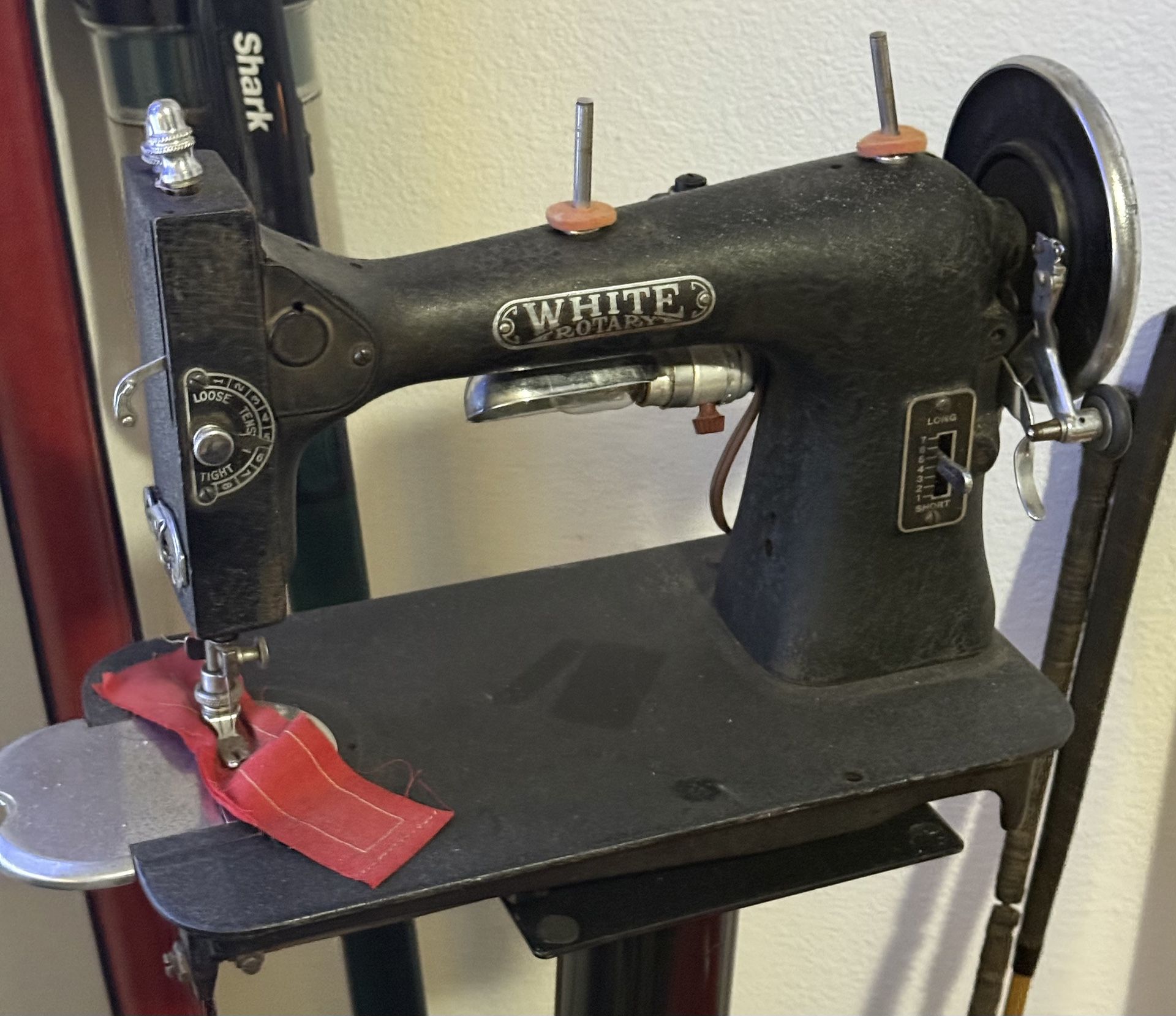 Antique White Sewing Machine