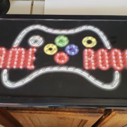 used This L.e.d. "Game Over"  hanging wall lamp