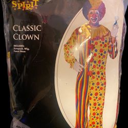 Classic Clown Halloween Costume 