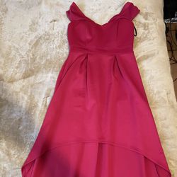 Red High Low Dress