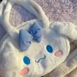 Sanrio  Cinamonroll  Kawaii Plush Doll Cute Mascot Big Large Capacity Messenger Bag