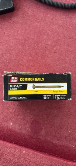Grip Rite 8D 2-1/2" Common Nails 1 lb