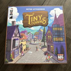 Tiny Towns Award Winning  Board Game - Excellent Condition - Custom Extras!