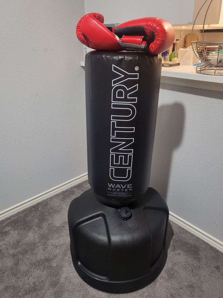 Century Free Standing Heavy Punching Bag With Gloves 