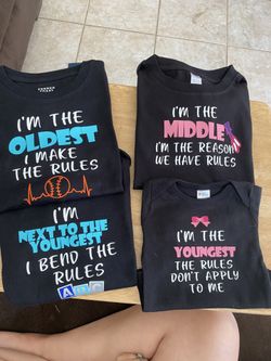 Personalized shirts all sizes and colors kids and adults