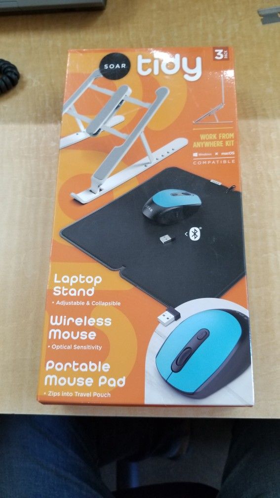 Portable Computer Stand And Mouse.