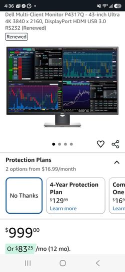Dell Monitor P4317Q 43inch