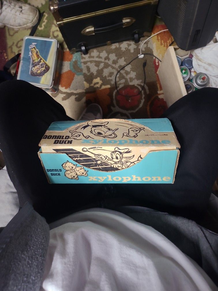 Vintage 1950's Donald Duck Xylophone , With Original Box