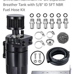 Baffled Oil Catch Can Kit