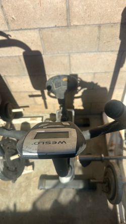Exercise bicycle, $25.00