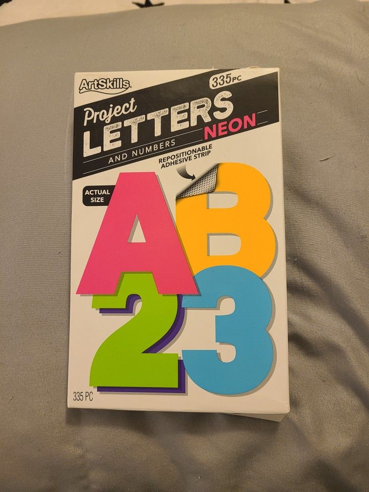 New. Project Letters And Numbers.