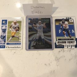 Justin Herbert Rookie Card Lot